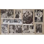 Three albums of 1930-50s film star photographs, some signed and facsimile autographed and a scrap