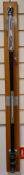 A scientific stick barometer H.98cm