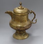 An Arab brass samovar height 31cm