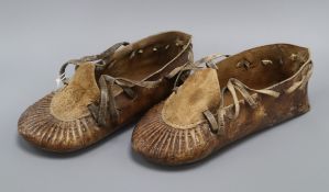 A pair Chinese leather shoes