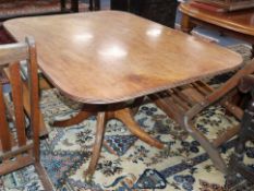 A mahogany breakfast table W.91cm