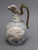 A 19th century Japanese Seto Arita porcelain ewer, by Fukagawa height 18.5cm