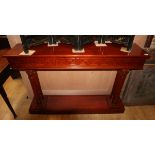 A mahogany console table W.130cm