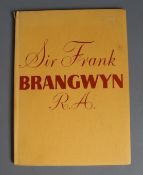 Bunt, Cyril G.E. - Sir Frank Brangwyn, qto, yellow boards, with 8 tipped-in coloured plates, Leigh-