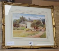 Edwin Bottomley (1865-1929), watercolour, 'Sunday Best', signed, 18 x 25cm