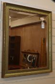 A gilt framed wall mirror W.63cm