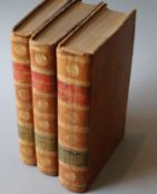 Robertson, William - The History of America, 7th edition, 3 vols, 8vo, period calf, with 3 (of 4)