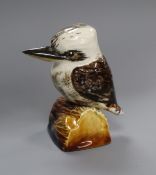 A Grace Seccombe Kookaburra with incised signature and label 9cm high