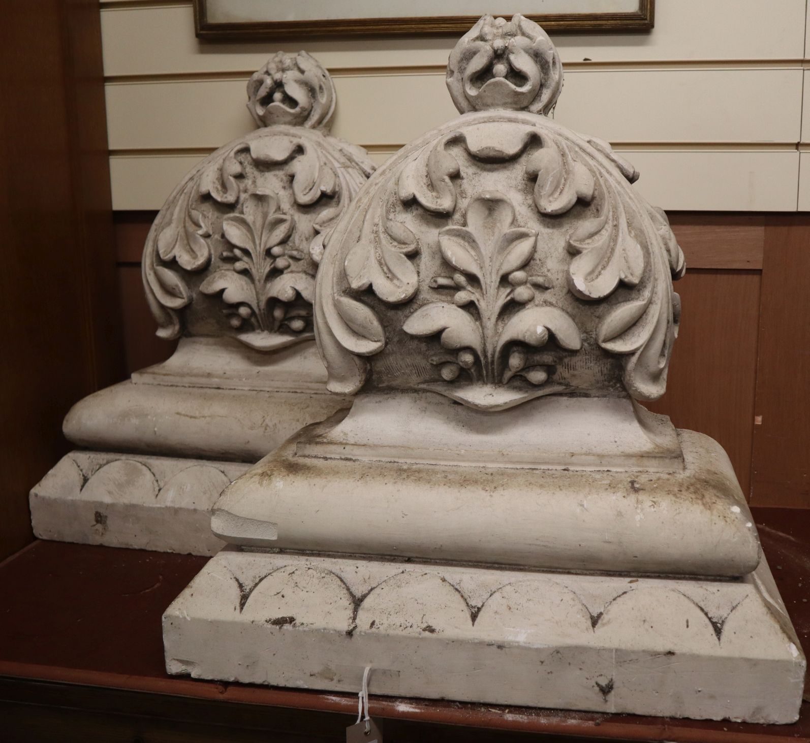 Seven cast plaster roundels and corbels - Image 3 of 3