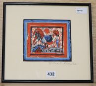 Michael Rothenstein RA (1908-1993), Cockerel, coloured lithograph, signed in pencil and numbered