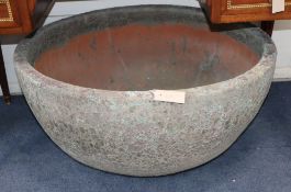 A large circular garden planter Diameter 79cm