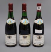 Three bottles of Paul Jaboulet Hermitage 'La Chapelle' 1980