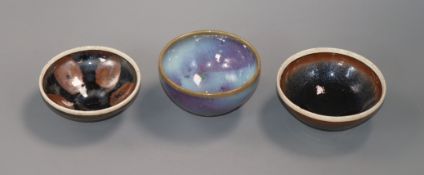 Three Chinese teabowls
