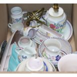 A quantity of Poole pottery decorative items and tableware, comprising a number of floral-