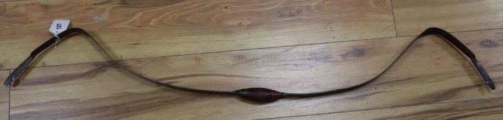 An Indian steel recurve bow