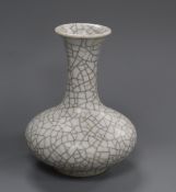 A small crackleglaze vase