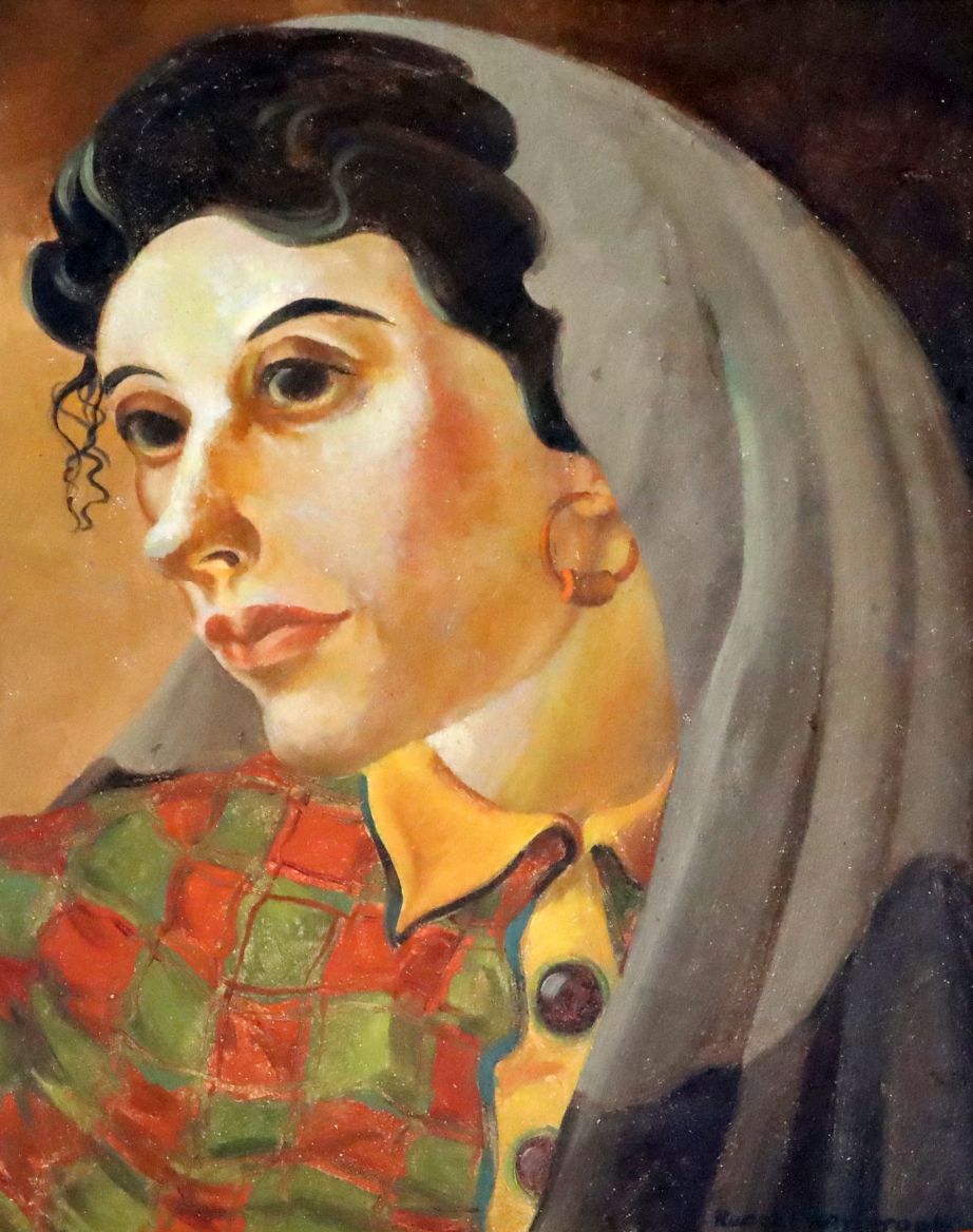 Rudolf Haybrook (1898-1965)oil on boardPortrait of an Iberian woman,signed34 x 28cm.