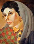 Rudolf Haybrook (1898-1965)oil on boardPortrait of an Iberian woman,signed34 x 28cm.