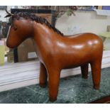 A Liberty style horse footstool height 55cm