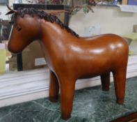 A Liberty style horse footstool height 55cm