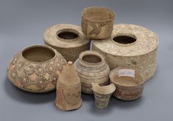 Eight pieces of Indus Valley pottery