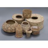 Eight pieces of Indus Valley pottery