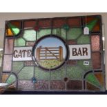 A stain glass panel from an old pub 65 x 48cm