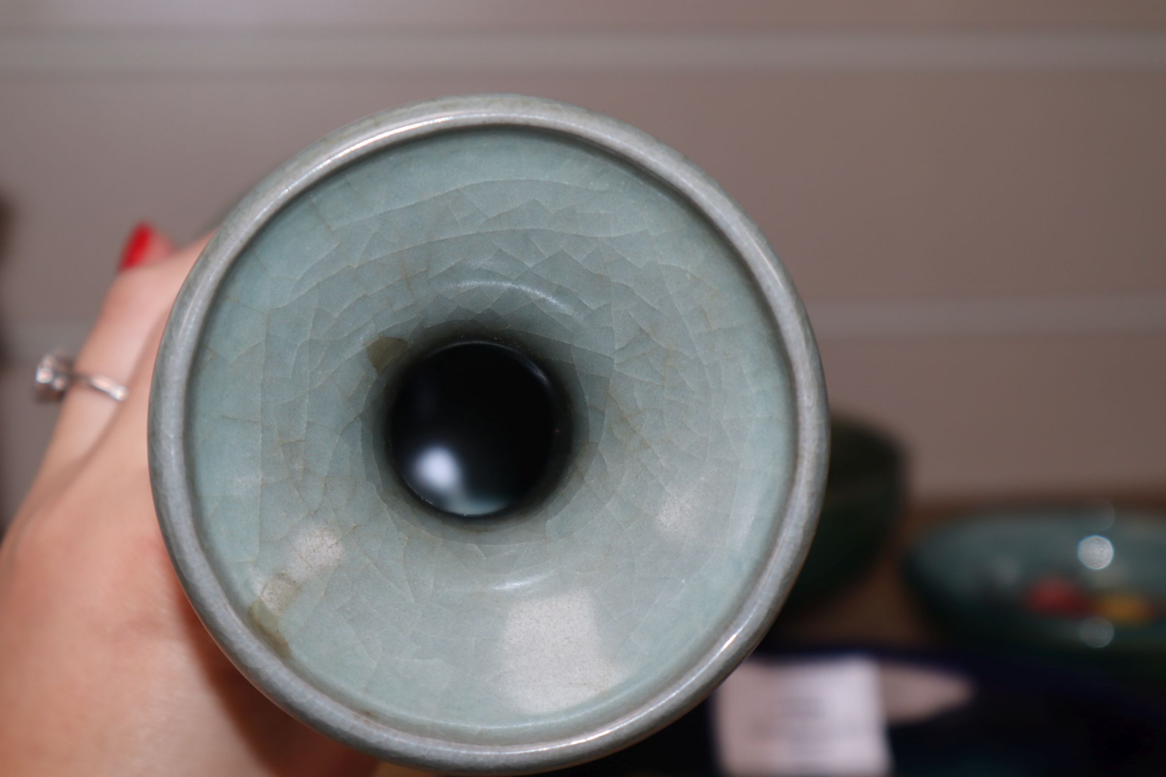 Five Chinese crackle glaze vases, 19th century and later tallest 32cm - Image 9 of 12