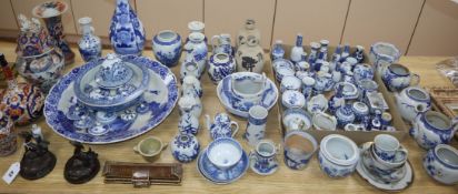 A large group of Japanese ceramics