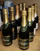 Nine various champagnes