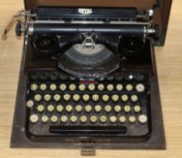 A cased Royal typewriter