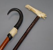 Two walking sticks