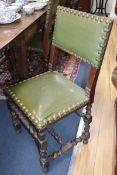 A set of four Jacobean style dining chairs