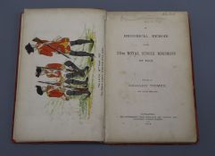 An Historical memoir of the 35th Royal Sussex Regiment on Foot, attributed on back leaf signature of