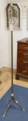 A Maison Jansen style French brass floor lamp with hoof feet H.153cm