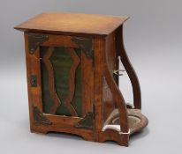 An Art Nouveau smokers cabinet