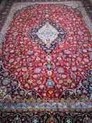A Kashan carpet 397 x 302cm