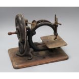 A Victorian Willcox and Gibbs sewing machine