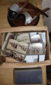 A quantity of stereoscopic slides including Boer War, the Great War and topographical subjects and