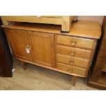 A 1970's Meredew style oak sideboard Width 120cm