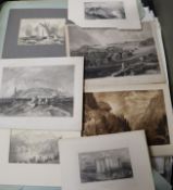 A folio of assorted drawings and prints