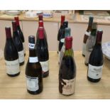 Fourteen assorted wines Burgundy red and white wines, Pouilly Vinzelles, 1970 etc