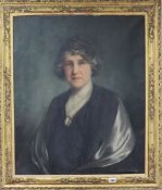 Daisy Radcliffe Beresford (active 1904-1938), Head and shoulder portrait of Mrs Jane Paxon Dore,