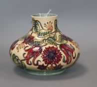 A Moorcroft squat baluster vase, '98, seconds height 16cm