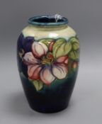 A Moorcroft clematis ovoid vase height 24cm