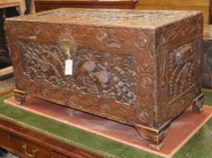 A Cantonese camphorwood chest W.94cm