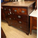 A George III mahogany chest of drawers W.110cm