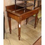 A Victorian mahogany side table, stamped Johnstone and Jeans, New Bond Street, London W.91cm