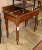 A Victorian mahogany side table, stamped Johnstone and Jeans, New Bond Street, London W.91cm