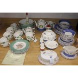 A large quantity of Wedgwood tableware in the 'Sarah's Garden' pattern